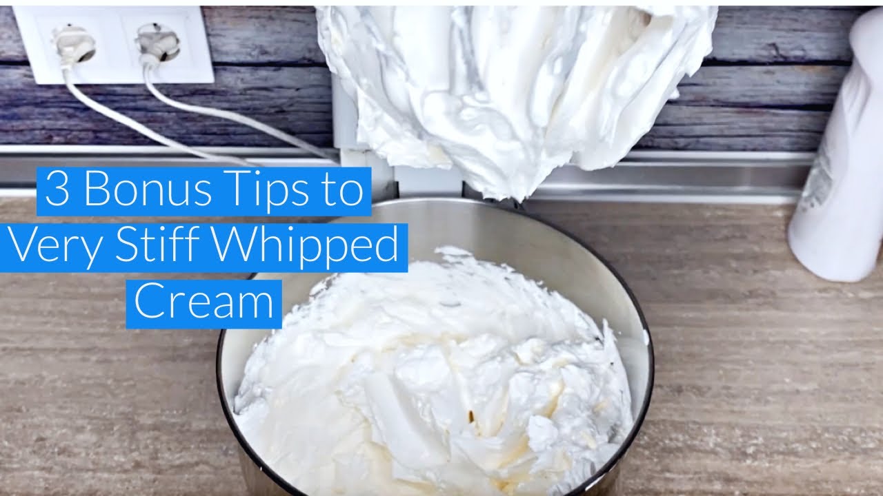 Stabilized Whipped Cream Without Gelatin Youtube