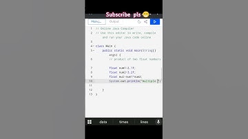Product of two float number using java language.#coding #programlanguage  #program