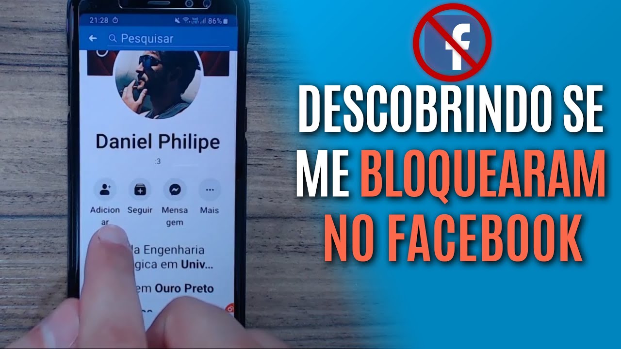 COMO SABER SE ALGU M ME BLOQUEOU NO FACEBOOK YouTube
