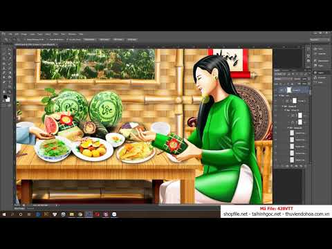 FILE BỨC TRANH ĐỀ TÀI MÂM ĂN TRUYỀN THỐNG NGÀY TẾT DÂN VIỆT NAM – 428VTT | Tổng quát những thông tin về tranh de tai tet đầy đủ nhất
