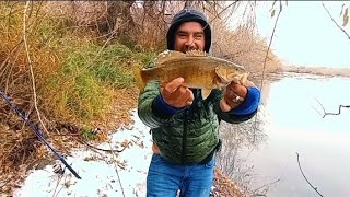 Catching Smallmouth in the Dead Winter on the Snake River in Southern Idaho. #idahofishing #fishing