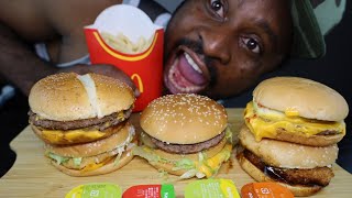 Asmr Mukbang McDonald Cheeseburger,BigMac,SamuraiMac.Eating all American Burger in Japan.