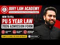 HOW TO FILL PU 5 YEAR LAW ADMISSION FORM 2026