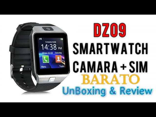 Smartwatch DZ09 de Zkcreation Bluetooth con Cámara y SIM Android |  UnBoxing+Review Español - YouTube