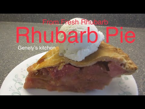 Video: Paano Gumawa Ng Inihurnong Rhubarb Pie