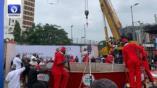 Download Lagu 'All Eyes' On Hilda As Chef Begins World Record For Biggest Pot Of Jollof Rice MP3 Download Lagu 'All Eyes' On Hilda As Chef Begins World Record For Biggest Pot Of Jollof Rice MP3
