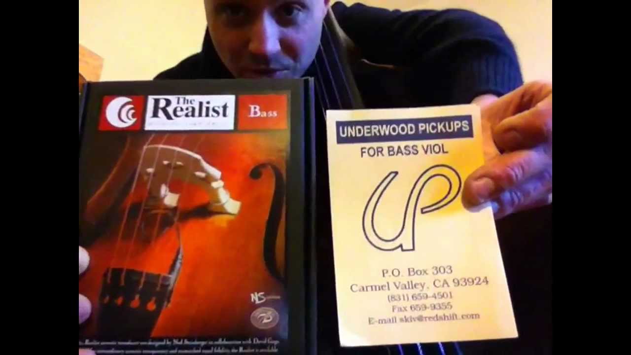 Double Bass pick up Underwood vs. The Realist - YouTube