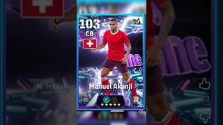 daily game box best cb player Manuel akanji Best training Max rating 104 #efootball2026 #pes