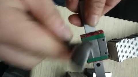 How to adjust when the miniature linear guide rail does not glide smoothly 1