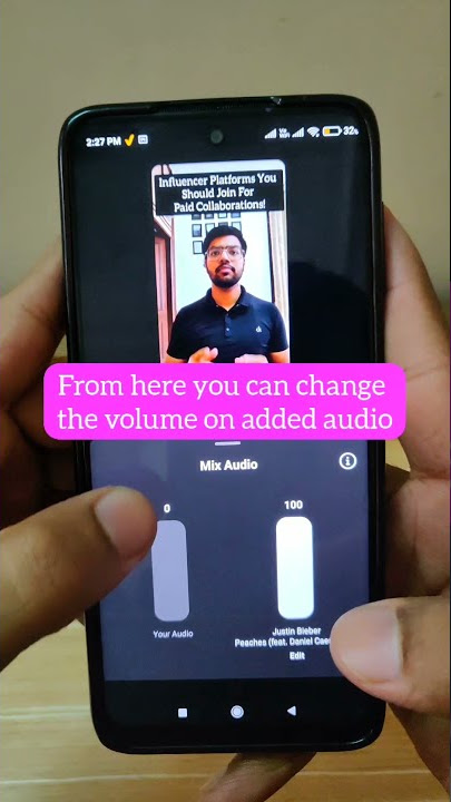 How to lower the volume of your music in Instagram Reels.