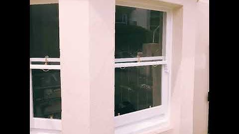 Sash window renovation and decoration in Eastbourne