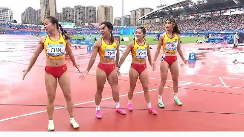 Women's 4×100m relay Final, World University Athletics Championship 2023 Chengdu, china🇨🇳 - DayDayNews