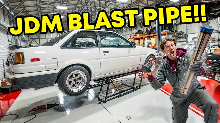 AE86 GETS TOMEI TITANIUM STRAIGHT PIPE!! *INSANELY...