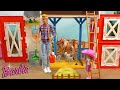 Barbie and Ken Story: Barbie Farm with Barbie Sister Chelsea and Ken Taking Care of Farm Animals