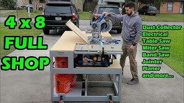 4x8 Workbench, Tools, Vacuum, Power and Dust Separator