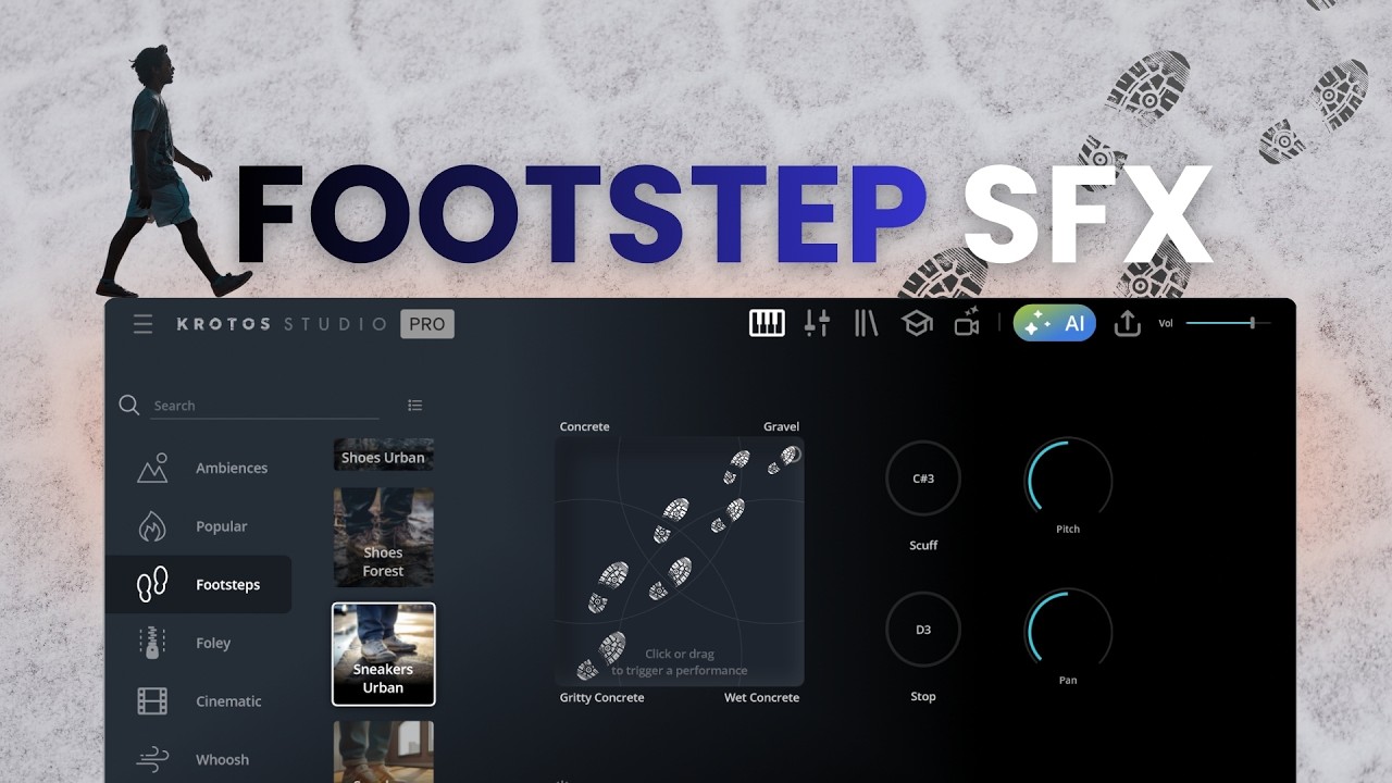 How to Create Footstep Sound Effects in Krotos Studio