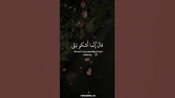 قال إنما أشكو بثي وحزني الى الله|| القارئ اسلام صبحي