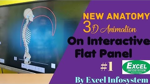 Interactive flat panel, Promark interactive flat panel using Anatomy 3D animated