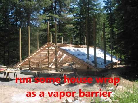 How to Build a Pole Barn - Building the Trusses Doovi
