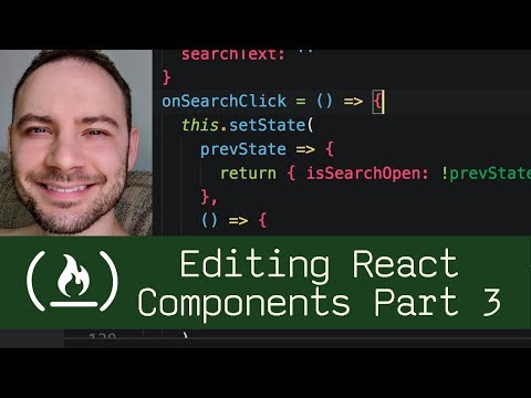 Editing React Components Part 3  (P5D79) - Live Coding with Jesse