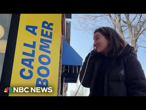 'Call a boomer' public phones help connect generations
