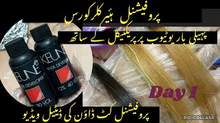 How to do Basic cutdown on Hair for highlights II Hair colour Course II