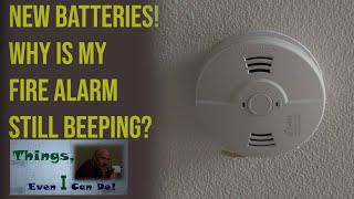 Carbon Monoxide Detector / Fire Alarm Won't Stop Beeping  Howto Replace