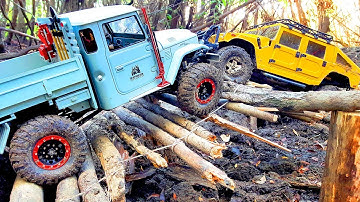 Trail Run Toyota FJ45 and Hummer H1 on Axial SCX10 chassis — Extreme Pictures