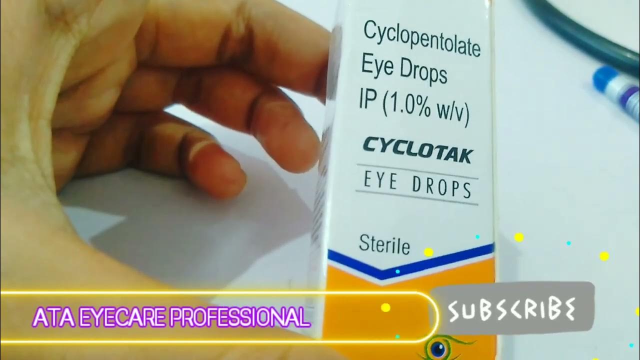 cyclopentolate eye dropusesaction YouTube
