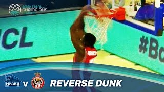 Monacos Ouattara With The Reverse Dunk Against Bakken Bears