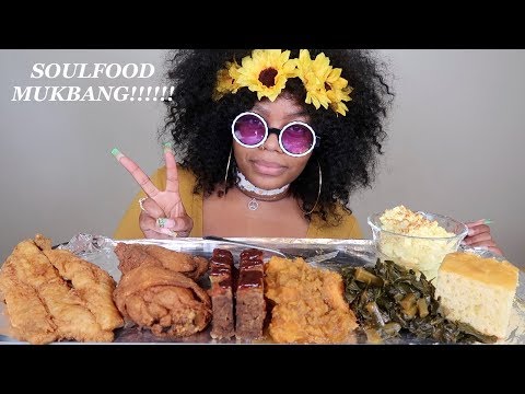 SOUL FOOD MUKBANG! FRIED FISH, CHICKEN, COLLARD GREENS AND MORE!!!