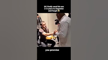 DC finally send his son 2-3 years to Dagestan and forget 😂 #ufc