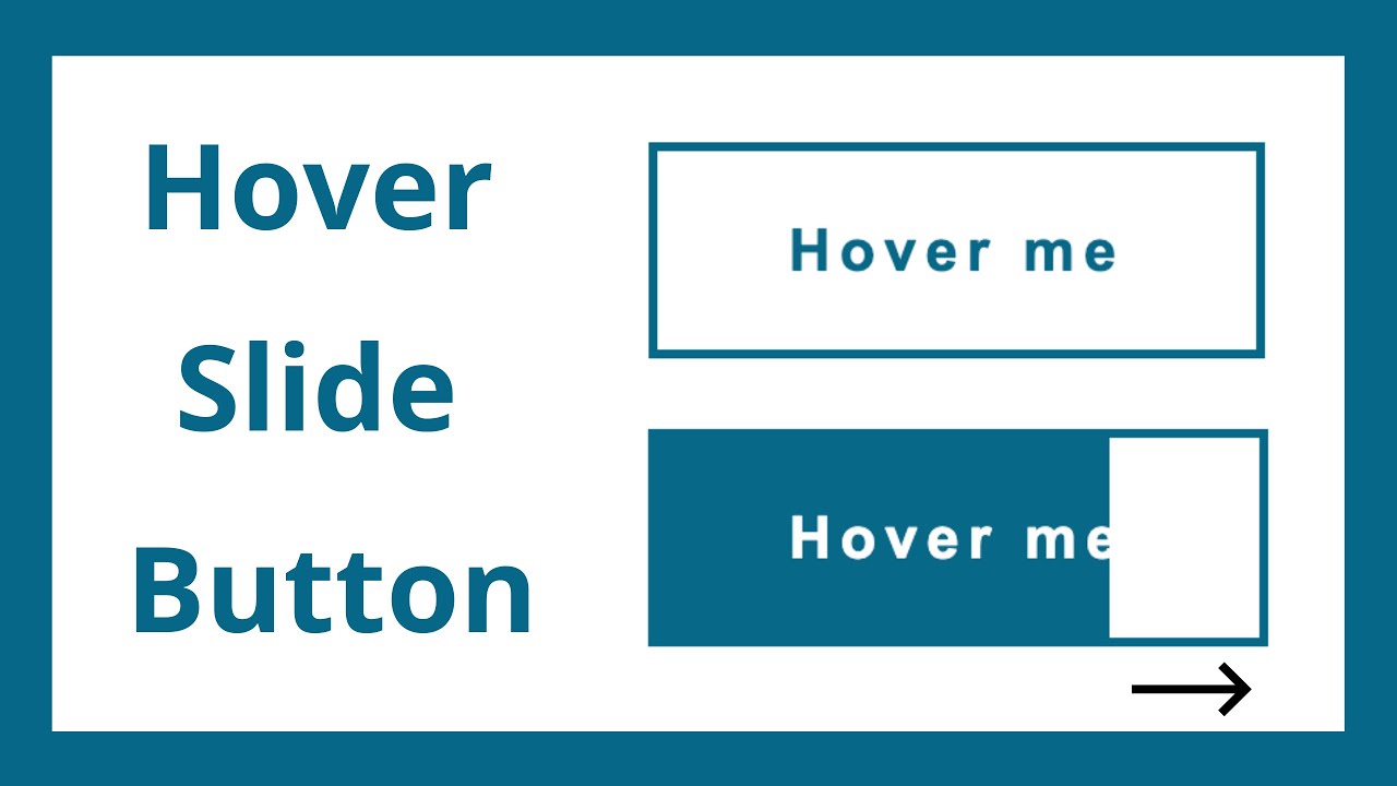 สอนสร้าง Button hover slide สวย ๆ HTML \u0026 CSS