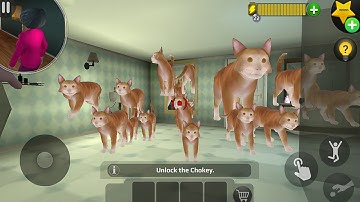 Multi Cats Clones in Bathroom - Scary Teacher 3D (Mod Menu) | Kami Studio