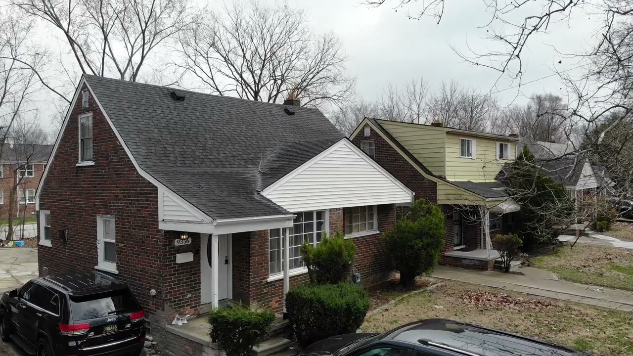Before & after roof replacement in Wayne County, MI