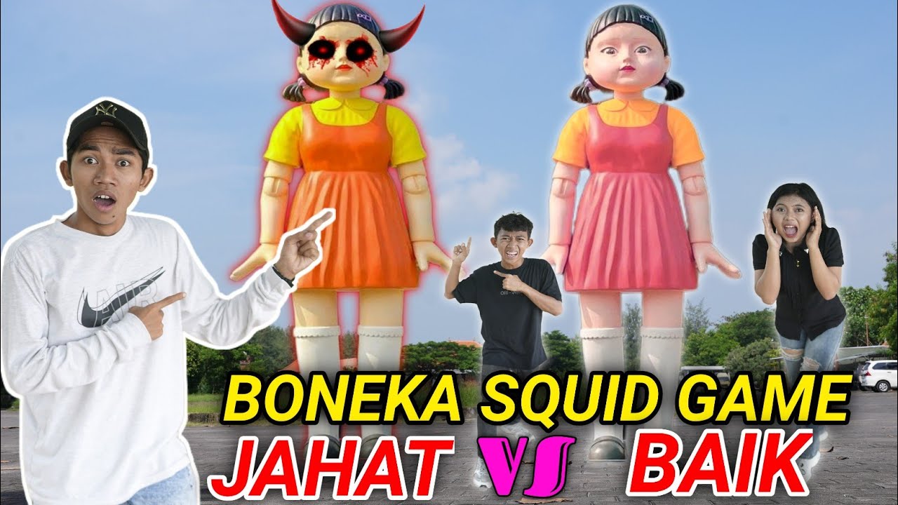 BONEKA SQUID GAME J4HAT VS BONEKA SQUID BAIK??😱 | Mikael TubeHD