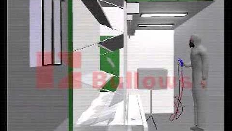 Bullows Make Side Draught Water Wash Spray Painting Booth for General Painting or Automatic Painting