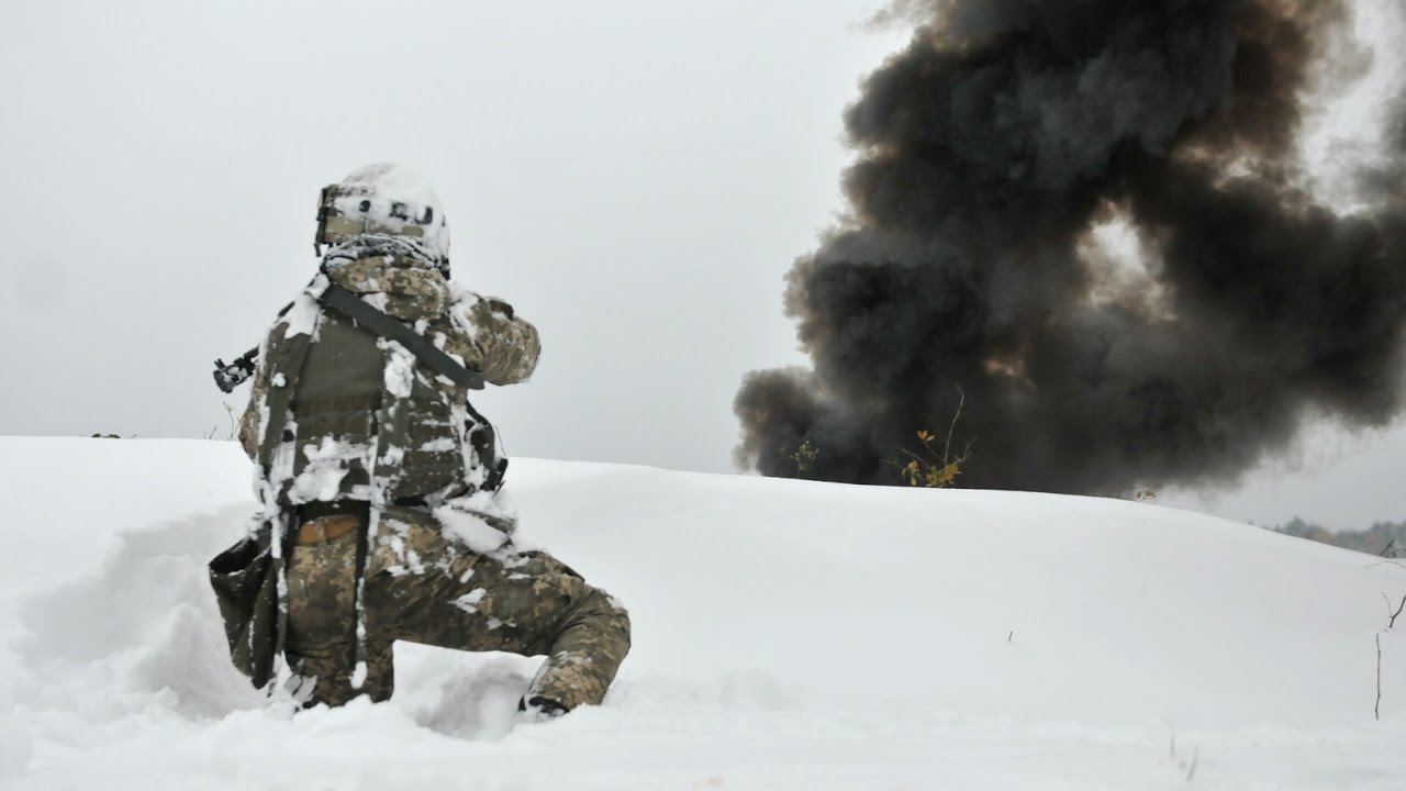 Ukraine Ukrainian Army Close Urban Combat Action Training In Meters Of