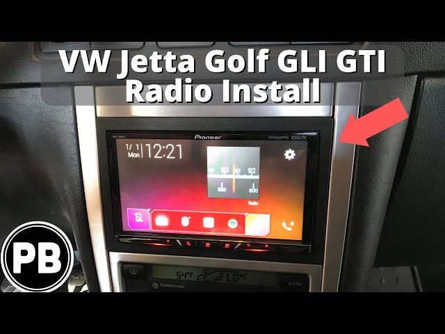 1999 - 2004 VW Golf, Jetta, GTI, GLI, R32 Radio Install - YouTube