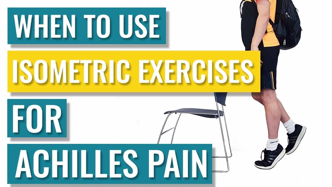 Achilles tendon pain cause and treatment with 4 exercises