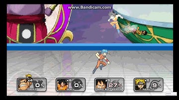 SSF2 Goku vs Luffy vs Naruto vs Toriko