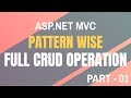 CRUD Operation using ASP.NET MVC - Basic Setup with Database Connection [Part 01]