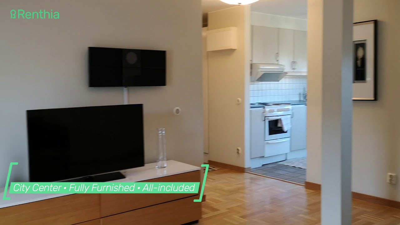 Video Tour Furnished tworoom apartment in Gothenburg city center. All utilities included