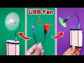 How To Make A USB Fan At Home | Mini Powerful USB Fan | Homemade 5V USB Fan | USB Fan DIY | Fan DIY