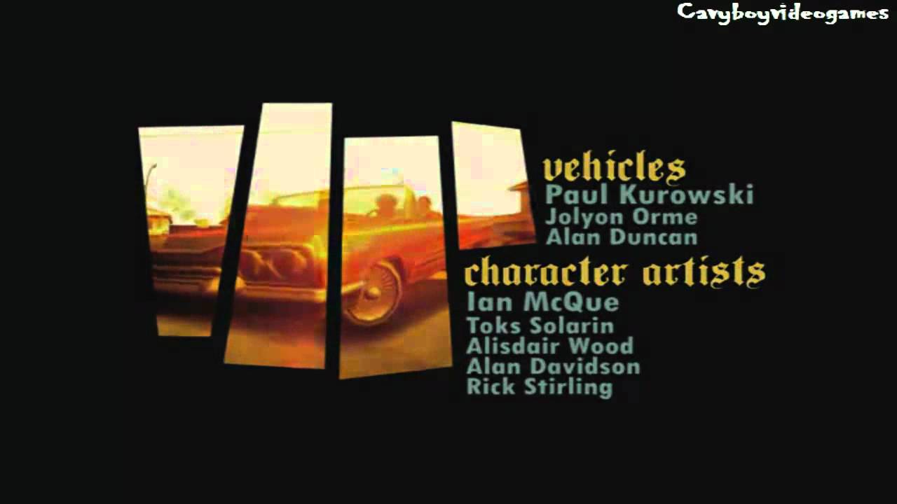 gta san andreas credits gta san andreas credits