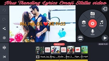 How to create Trending whatsapp status video | Lyrics status video | Editing | kinemaster tutorial