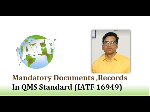 List Of Mandatory Procedures For Iatf 16949