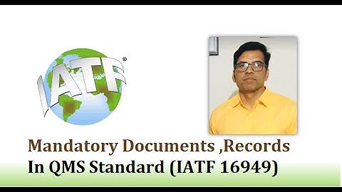 #Mandatory documents and Records  # IATF 16949 :2016 Standard # QMS #ISO 9001:2015#