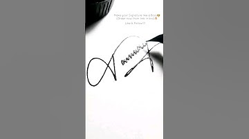 Creating Signature, but in 5 sec! Satisfying! #art #calligraphy #satisfying #signature