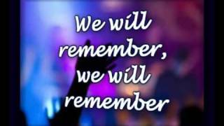 We Will Remember - Tommy Walker - Worship Video w/lyrics chords